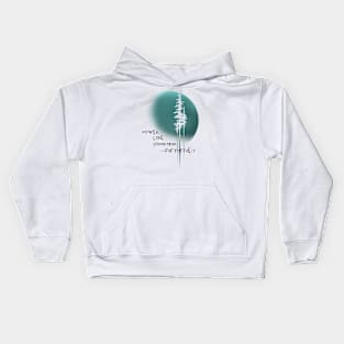 GREEN TREE WHT Kids Hoodie